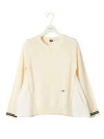 【emmi atelier】オニツカニットプルオーバー/WHT