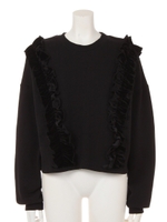 ベロアフリルスウェット/グレー