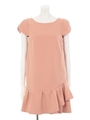 ASSYMMETRIC FLAIR DRESS/ピンク(090)