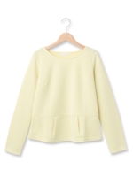 ぺプラムラメプルオーバー/レモンイエロー(031)