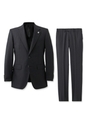 ベーシックシャドーストライプスーツ/ブラック(019)