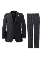 ベーシックシャドーストライプスーツ/ブラック(019)