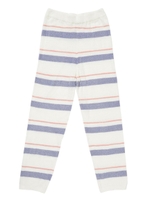 マルチボーダーロングパンツ/ブルー