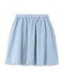 形状記憶グログランスカート/ライトブルー(091)