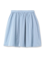 形状記憶グログランスカート/ライトブルー(091)