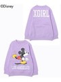 MICKEY/ CREWNECK SWEAT LOS ANGELES(4T〜7T)/ライトパープル