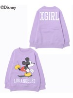 MICKEY/ CREWNECK SWEAT LOS ANGELES(4T〜7T)/ライトパープル