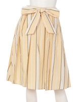 【Aunt Marie's】先染シャンブレーストライプSK/YEL