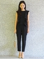 【WEB限定】○JPCI 肩フリル 3WAY セットアップ /二次会 ワンピース / 結婚式/NAVY