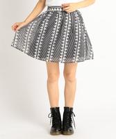 オルテガ柄シアースカート