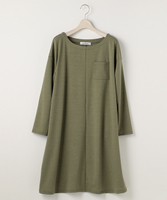 ミニ裏毛Aラインワンピース