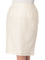 レースタイトスカート/ホワイト