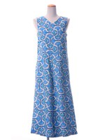 リーフアラベスク柄オールインワン/イエロー