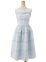 ハシゴキリカエワンピース/ホワイト