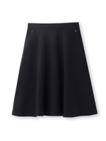 バックジップフレアスカート/サンドベージュ(053)