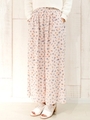 フラワースカートパンツ/シロ