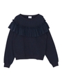 フリルスウェット/ネイビー