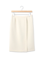 ミモレ丈ラップ風タイトスカート/キャメル(041)