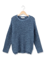 リリーヤーン綿混ニット/ブルー(592)