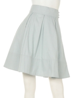 ミディ丈タックスカート/ベージュ