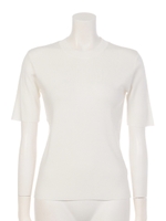 Minimalハーフスリーブニット/ホワイト