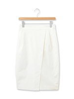 ストレッチタックスカート/ブルー(092)