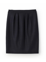 フロントタックウールスカート/ブルー系(094)