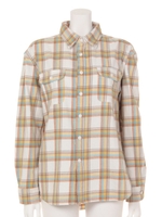 CAL チェック シャツ/柄WHT