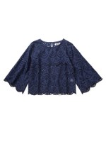 LACE TOPS/ネイビー