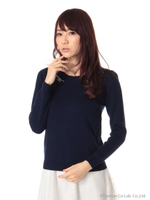 オフショル風ニットPO/ライトブルー