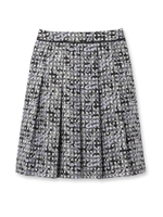 ギンガムペイズリープリントスカート/ネイビー(193)