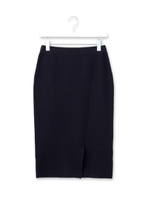 タイトニットスカート/ブルー系(094)