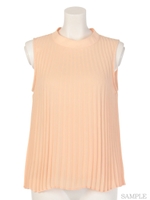 プリーツブラウス/サックス