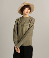 ポケット付きニット