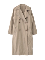 ロングトレンチコート/ベージュ