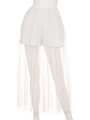 longtulle skirt-inpants/white