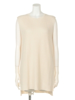 【LATINA】サイドスリットロングベスト/KHA