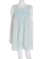 【DUO】シフォン刺繍レースOP/ベビーピンク