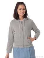 ジュエルフードパーカー/グレー系