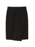 スポンジＷクロス　タイトスカート/ブラック(010)