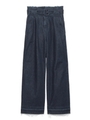 ハイウエストワイドパンツ/DBLU