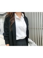 ベーシックブロードコットンシャツ/ネイビー