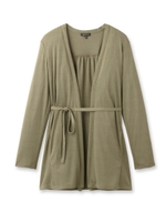 ベルテッドロングカーディガン/ブラック(619)