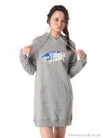 VANSパーカーワンピース/Light Gray Mixture