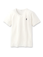 コットンブレンド杢ニットソー/ホワイト(002)