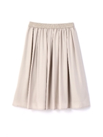 フィブリルツイル　タックギャザースカート/ベージュ(040)