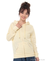 ポケットストーンZIPパーカー/クリーム