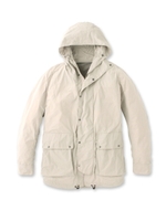 メモリーポリエステル フード付きブルゾン/ナチュラル(050)