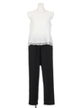 【chille anap】レースレイヤードロンパース/GRY