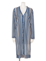 【CASUAL】マルチストライプロングCD/ネイビー